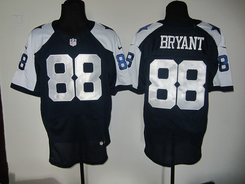 Dallas Cowboys 88 Bryant Blue Thankgivings Nike Elite Jersey